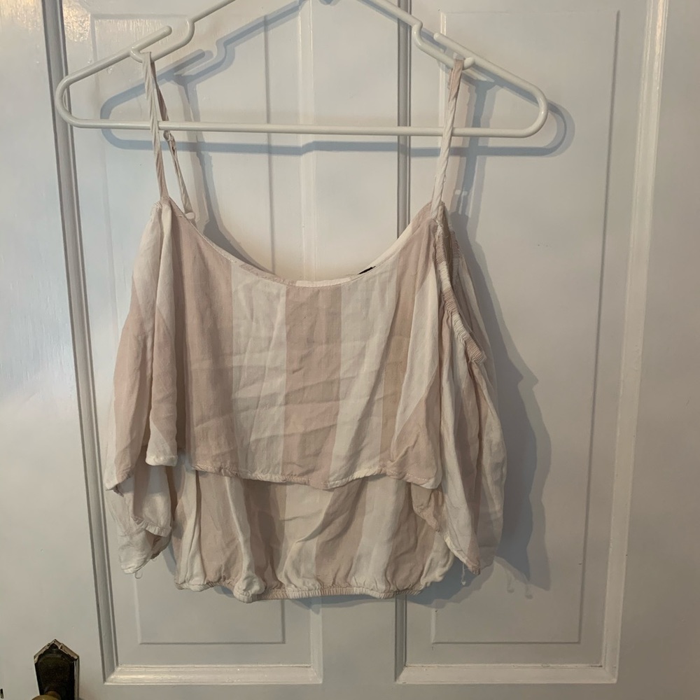 Rue 21 cropped off the shoulder shirt